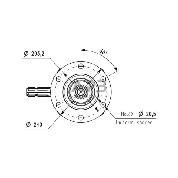 Kampinis reduktorius Comer 227804  LF-227 J 1:1.83 6 Kampinis reduktorius Comer 227804  LF-227 J 1:1.83 6