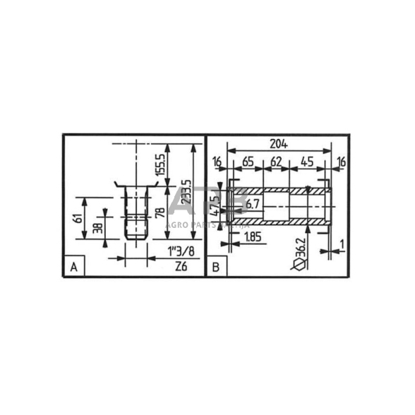 Kampinis reduktorius Comer 267507 T-27C 1:1 5 Kampinis reduktorius Comer 267507 T-27C 1:1 5