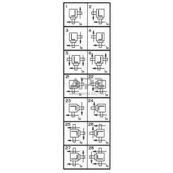 Kampinis reduktorius Comer 269006 T-269A 1.42:1 2 Kampinis reduktorius Comer 269006 T-269A 1.42:1 2