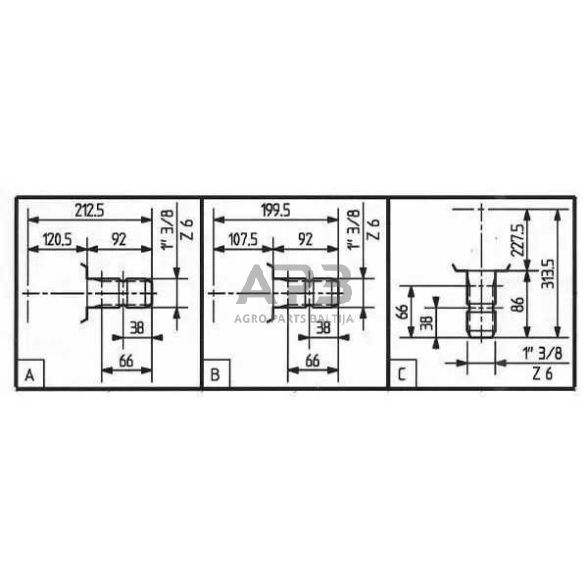 Kampinis reduktorius Comer 269006 T-269A 1.42:1 3 Kampinis reduktorius Comer 269006 T-269A 1.42:1 3