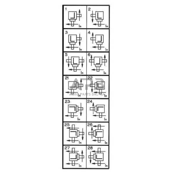 Kampinis reduktorius Comer 278224 T-278A 2.3:1 2 Kampinis reduktorius Comer 278224 T-278A 2.3:1 2