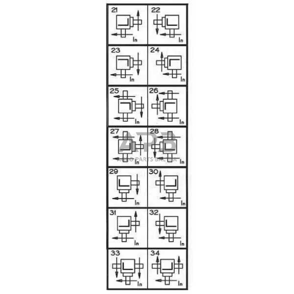 Kampinis reduktorius Comer 281022 T-281A 2.16:1 3 Kampinis reduktorius Comer 281022 T-281A 2.16:1 3