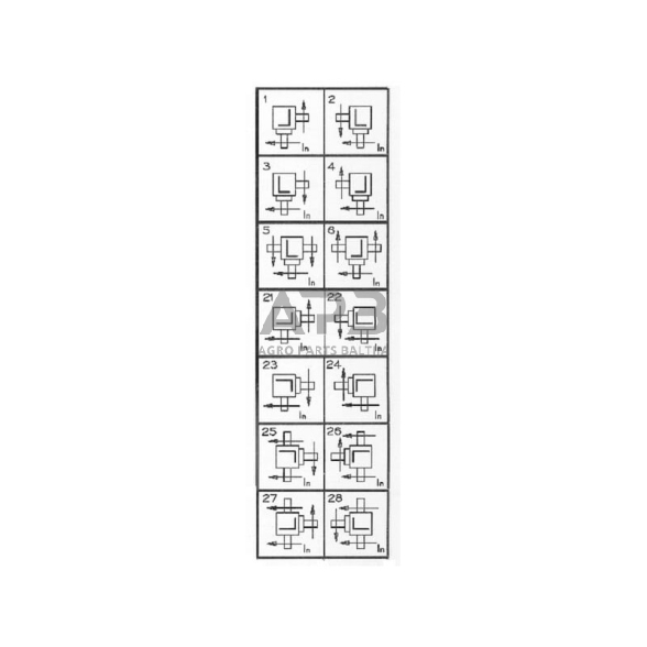 Kampinis reduktorius Comer 312730 T-312A 3 Kampinis reduktorius Comer 312730 T-312A 3
