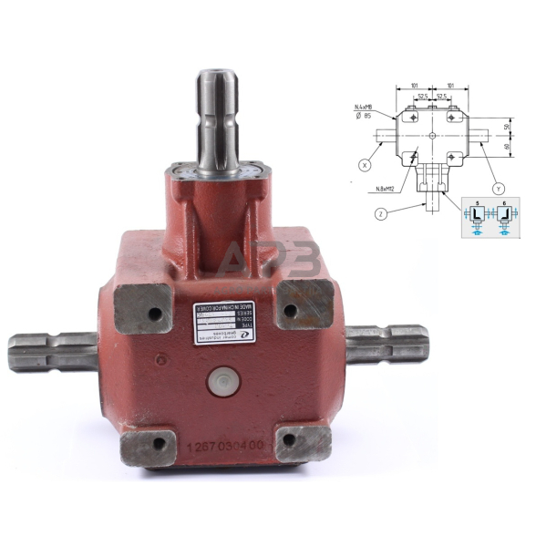 Kampinis reduktorius Comer 43509267806 T-27J, 1:1 40.4kW 1 Kampinis reduktorius Comer 43509267806 T-27J, 1:1 40.4kW 1