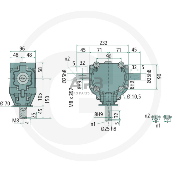 Kampinis reduktorius universalus 614397217 1 Kampinis reduktorius universalus 614397217 1