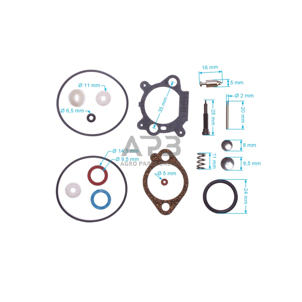 Karbiuratoriaus remontinis komplektas BRIGGS & STRATTON 493762, 498260 2