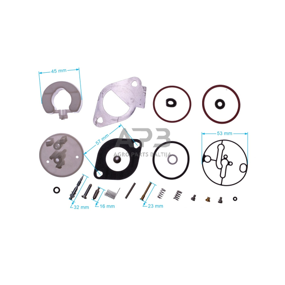 Karbiuratoriaus remontinis komplektas BRIGGS & STRATTON 796184 2 Karbiuratoriaus remontinis komplektas BRIGGS & STRATTON 796184 2