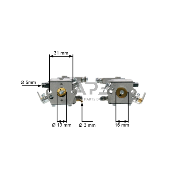 Karbiuratorius kiniškiems pjūklams 25cc, CS PN YD 2500 2 Karbiuratorius kiniškiems pjūklams 25cc, CS PN YD 2500 2
