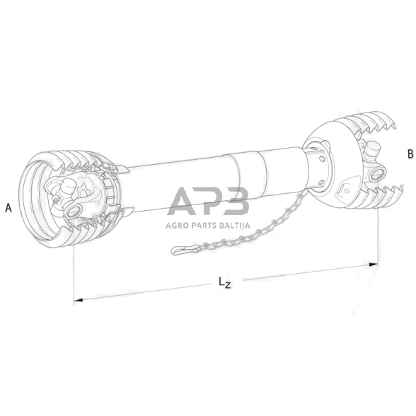 Kardanas Walterscheid 113076, 1113076 1 Kardanas Walterscheid 113076, 1113076 1