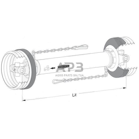 Kardanas Walterscheid 113134, 1113134, 111025, 1111025 1 Kardanas Walterscheid 113134, 1113134, 111025, 1111025 1