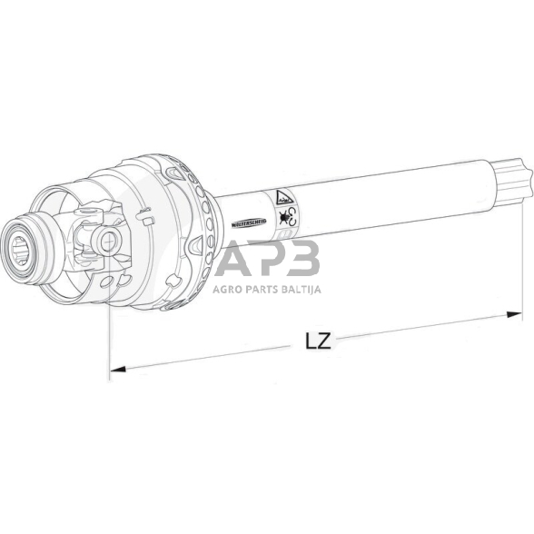 Kardanas Walterscheid 113195, 1113195, 696032, 1696032 1 Kardanas Walterscheid 113195, 1113195, 696032, 1696032 1