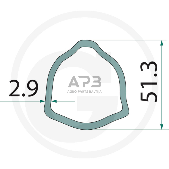 Kardano vamzdis Blueline 377377303 1 Kardano vamzdis Blueline 377377303 1