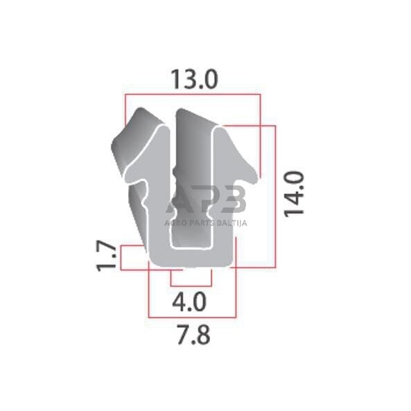 Kabinos stiklo guma universali CA8510 1 Kabinos stiklo guma universali CA8510 1