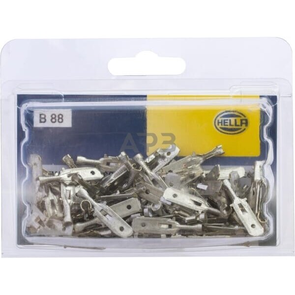 Kabelio antgalis 0.5-1mm² 6.3x0.8mm Ø6.3mm, 100 vnt. Hella 8KW744832003 4 Kabelio antgalis 0.5-1mm² 6.3x0.8mm Ø6.3mm, 100 vnt. Hella 8KW744832003 4