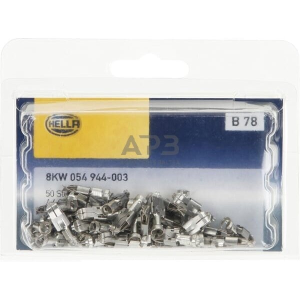 Kabelio antgalis 1.5-2.5mm²4.8/6.3x0.8mm, 50 vnt. Hella 8KW054944003 4