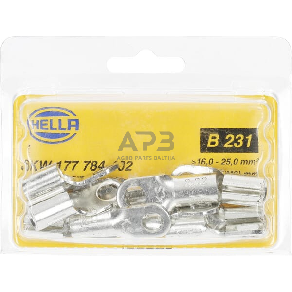 Kabelio antgalis 16-25mm² Ø8.4mm B serija, 10 vnt. Hella 8KW177784402 4 Kabelio antgalis 16-25mm² Ø8.4mm B serija, 10 vnt. Hella 8KW177784402 4