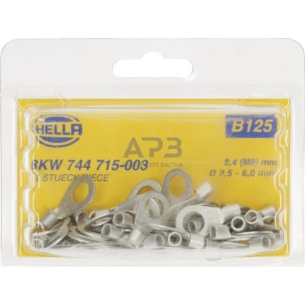 Kabelio antgalis 2.5-6mm² Ø8.4mm 50 vnt. Hella 8KW744715003 4