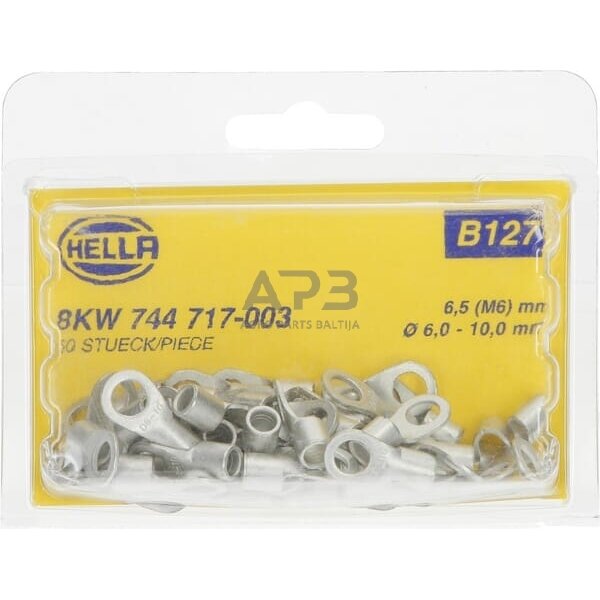 Kabelio antgalis 6-10mm² Ø6.5mm 50 vnt. Hella 8KW744717003 4 Kabelio antgalis 6-10mm² Ø6.5mm 50 vnt. Hella 8KW744717003 4