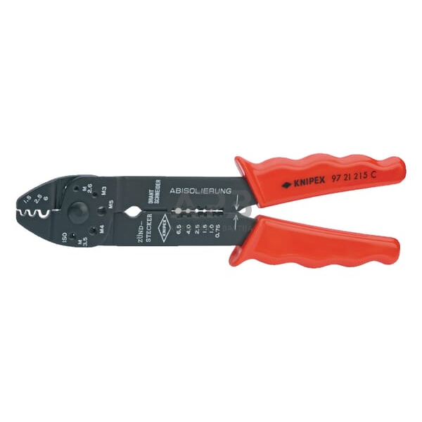 Kabelio antgalių užspaudimo replės Knipex TA9721215C