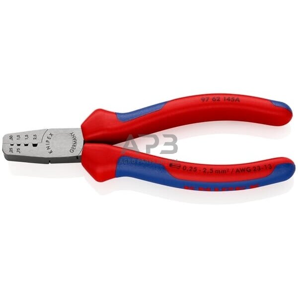 Kabelio antgalių užspaudimo replės Knipex TA9762145A Kabelio antgalių užspaudimo replės Knipex TA9762145A