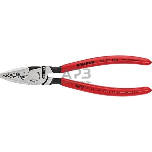 Kabelio antgalių užspaudimo replės Knipex TA9771180 Kabelio antgalių užspaudimo replės Knipex TA9771180