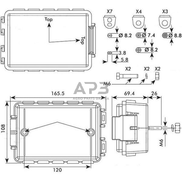 Kabelio jungiamoji dėžutė 10 Britax E0500 2 Kabelio jungiamoji dėžutė 10 Britax E0500 2