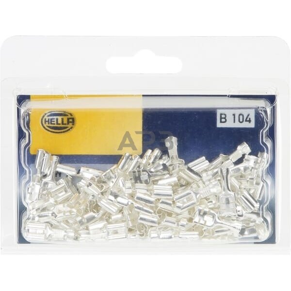 Kabelio jungtis 1.5-2.5mm² 6.3x0.8mm Ø6.3mm, 100 vnt. Hella 8KW744820003 4 Kabelio jungtis 1.5-2.5mm² 6.3x0.8mm Ø6.3mm, 100 vnt. Hella 8KW744820003 4