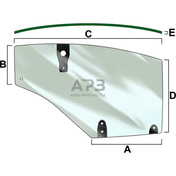 Kabinos durų stiklas LH VPM7362