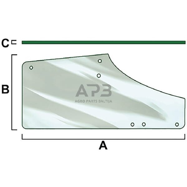 Kabinos durų stiklas RH Vapormatic VPM7369 Kabinos durų stiklas RH Vapormatic VPM7369