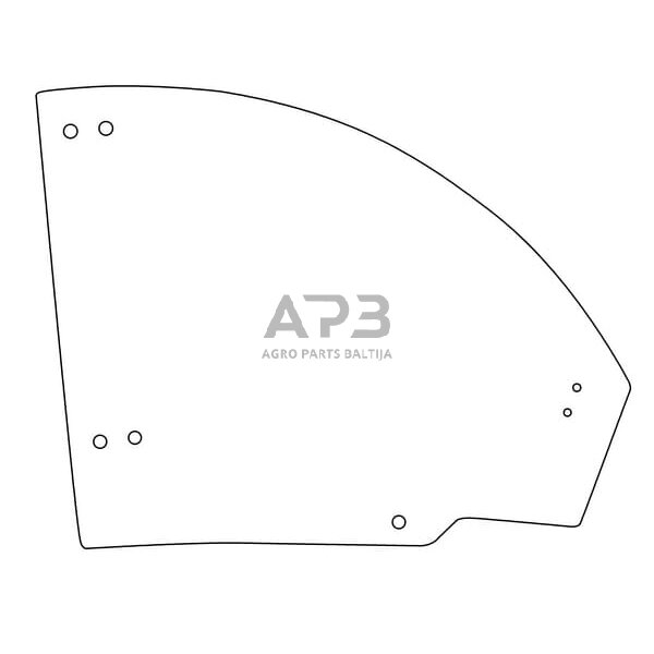 Kabinos durų stiklas viršutinis D30015
