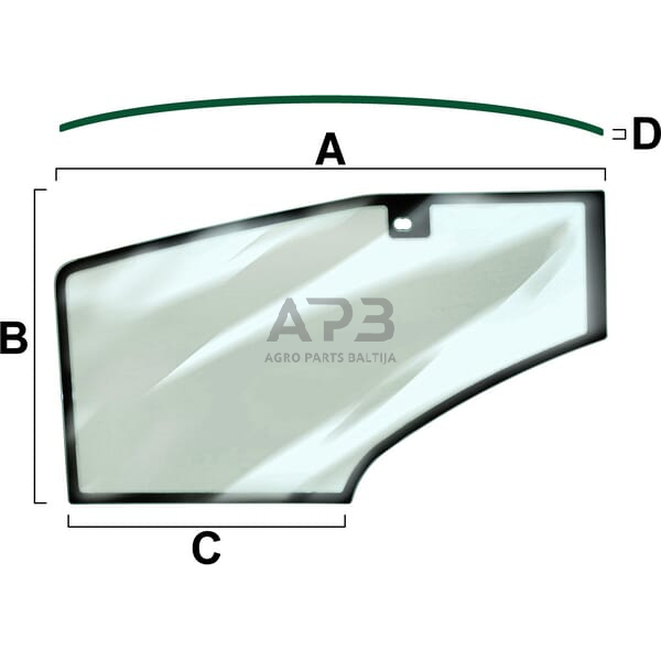 Kabinos durų stiklas VPM7340 Kabinos durų stiklas VPM7340