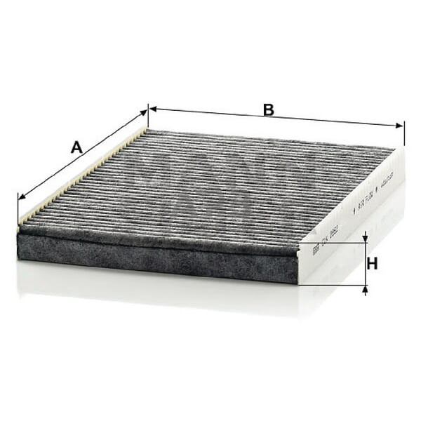 Kabinos fIltras karboninis MANN-FILTER CUK2862 1 Kabinos fIltras karboninis MANN-FILTER CUK2862 1