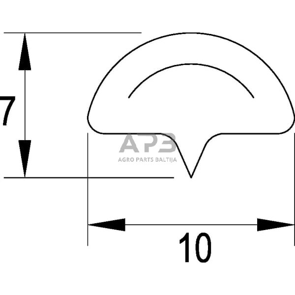 Kabinos sandarinimo guma universali CA7147B 1