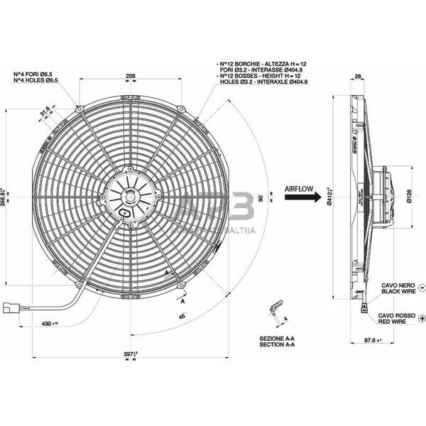 Kabinos šildytuvo variklis KL080105 1 Kabinos šildytuvo variklis KL080105 1