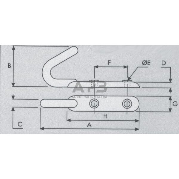 Kabliukas 135x75 WS3025 1 Kabliukas 135x75 WS3025 1