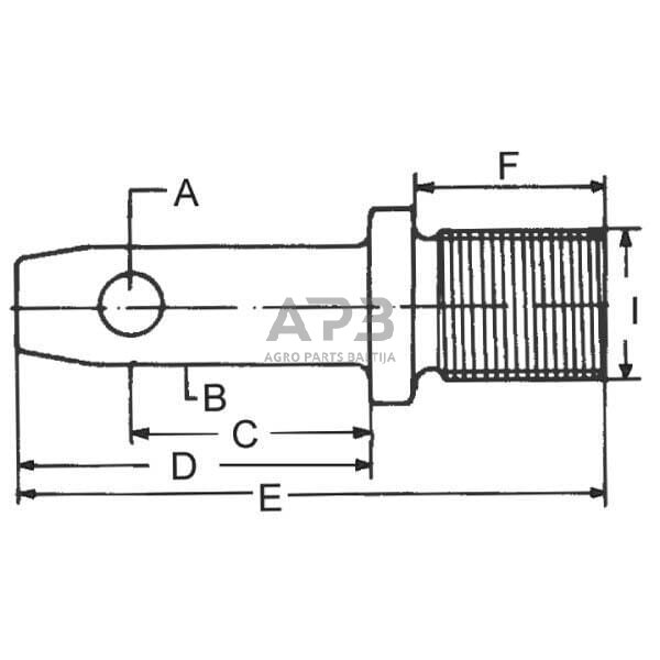 Kaištis 28,60 mm x 55,00 mm, 1-1/18" x 31,00 mm Z428167KR 1