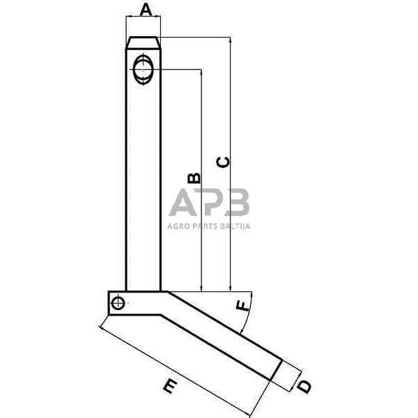 Kaištis su rankenėle 28,00 mm x 175,00 mm Z528175KR 1