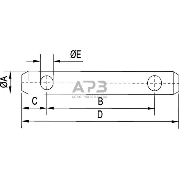 Kaištis Toplink 19,00 mm x 254,00 mm gopart Z319254GP 1 Kaištis Toplink 19,00 mm x 254,00 mm gopart Z319254GP 1