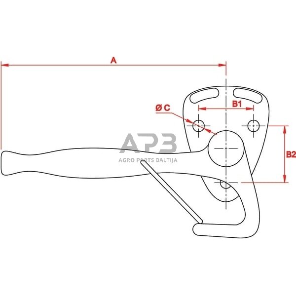 Kampinė svirtis AH11067 1 Kampinė svirtis AH11067 1