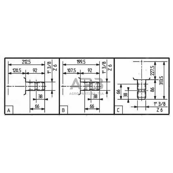 Kampinis reduktorius Comer 269006 T-269A 1.42:1 3 Kampinis reduktorius Comer 269006 T-269A 1.42:1 3