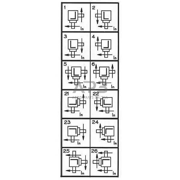 Kampinis reduktorius Comer 290755 T-290A 2 Kampinis reduktorius Comer 290755 T-290A 2