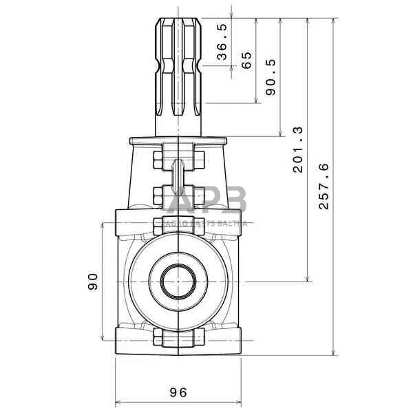 Kampinis reduktorius Comer 43509124800M1, 1:1 1 Kampinis reduktorius Comer 43509124800M1, 1:1 1