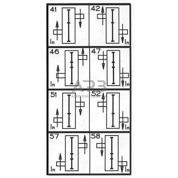 Kampinis reduktorius Comer 603005 A-4A 6.2:1 2 Kampinis reduktorius Comer 603005 A-4A 6.2:1 2