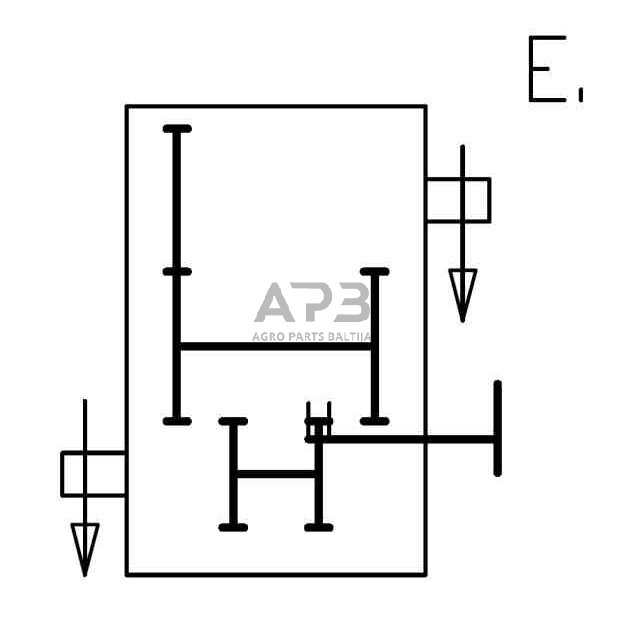 Kampinis reduktorius Comer 43509732347, DP-732B, 1:1/1,88:1, 59KW 9 Kampinis reduktorius Comer 43509732347, DP-732B, 1:1/1,88:1, 59KW 9
