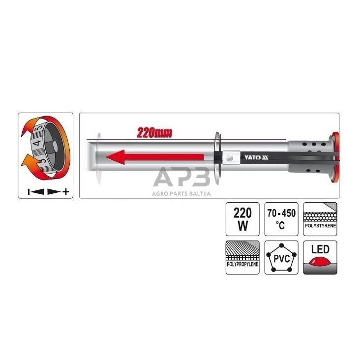 Karštas peilis plastikui / putai / vaškui 220W 1 Karštas peilis plastikui / putai / vaškui 220W 1