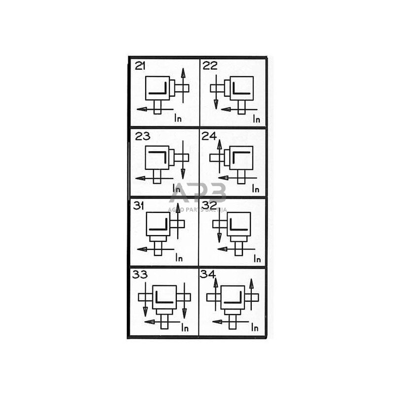 Kampinis reduktorius Comer 124034 L-25A 1:2.78 6 Kampinis reduktorius Comer 124034 L-25A 1:2.78 6
