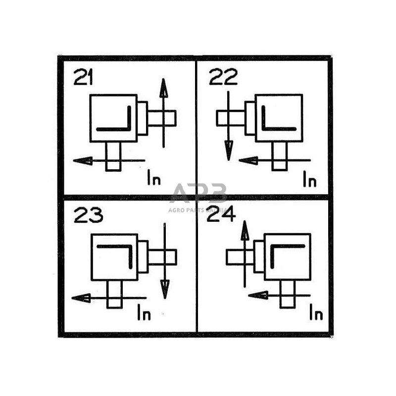 Kampinis reduktorius Comer 151000 LF-151A 1:3 4 Kampinis reduktorius Comer 151000 LF-151A 1:3 4