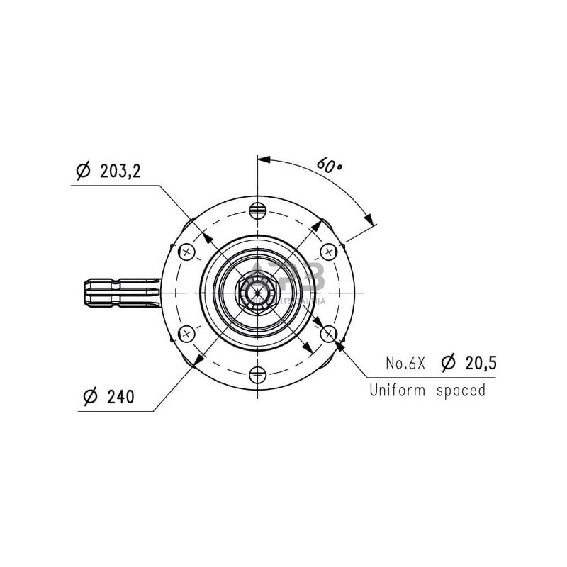 Kampinis reduktorius Comer 227804  LF-227 J 1:1.83 6 Kampinis reduktorius Comer 227804  LF-227 J 1:1.83 6