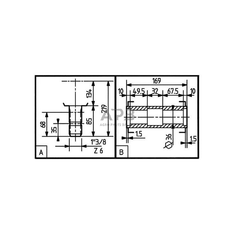 Kampinis reduktorius Comer 259871 TB-19C 1.46:1 3