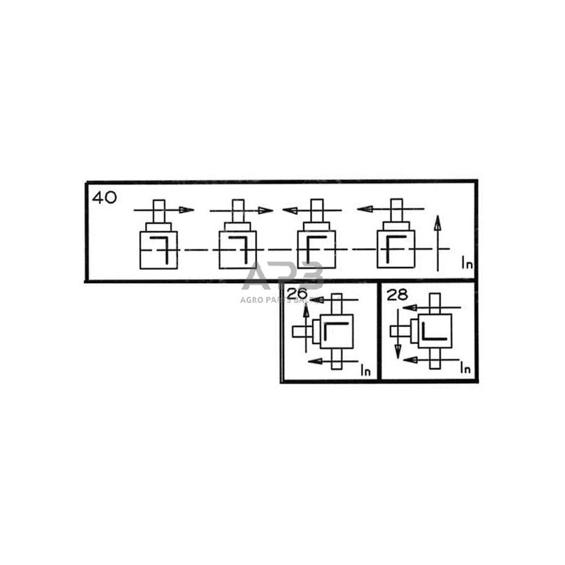Kampinis reduktorius Comer 267507 T-27C 1:1 4